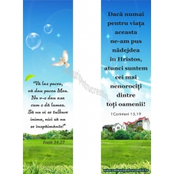 Semn carte, Va las pacea mea, va dau pacea Mea...